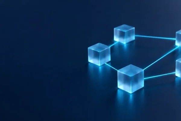 Red de agentes de IA conectados que representa un equipo digital coordinado en una empresa